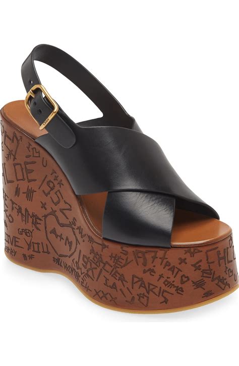 chloe maxime wedge|Chloé Maxime Wedge Sandal (Women) .